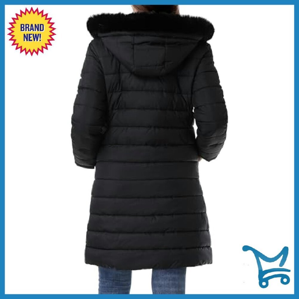 Women's Waterproof Down Jacket Hooded Puffer Coat Winter Warm Thickened - Picture 5 of 8